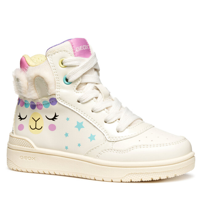 Sneakersy Geox J Washiba J56HXE 0BCKN C1M0G S Biały