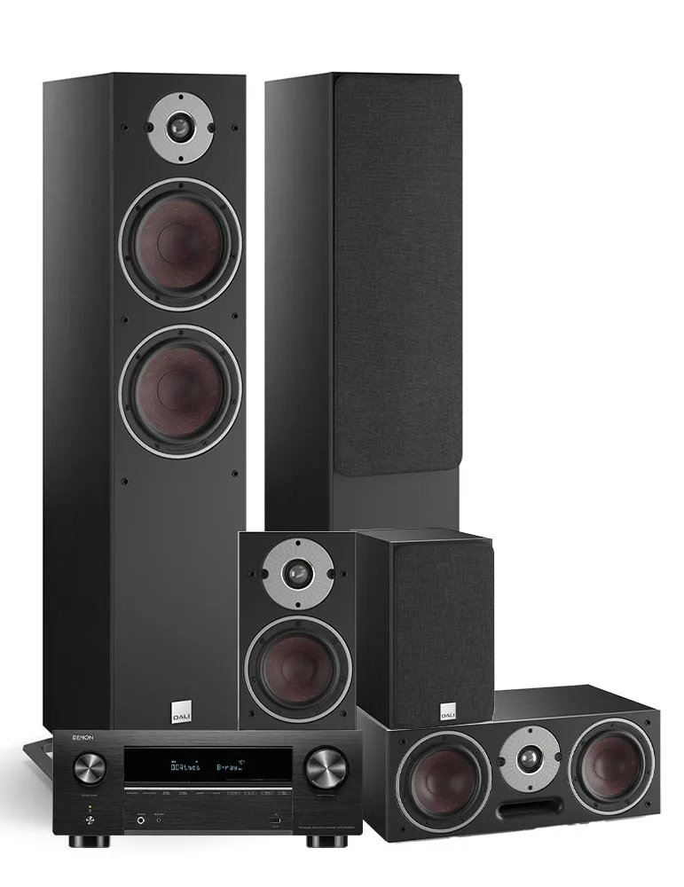 Denon AVC-X3800H + Dali Oberon 7/1/Vokal Kino domowe 5.0 Light oak