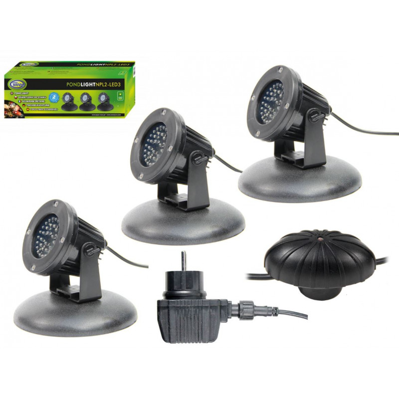 NPL2-LED3 Oświetlenie do stawu 3x2,2w