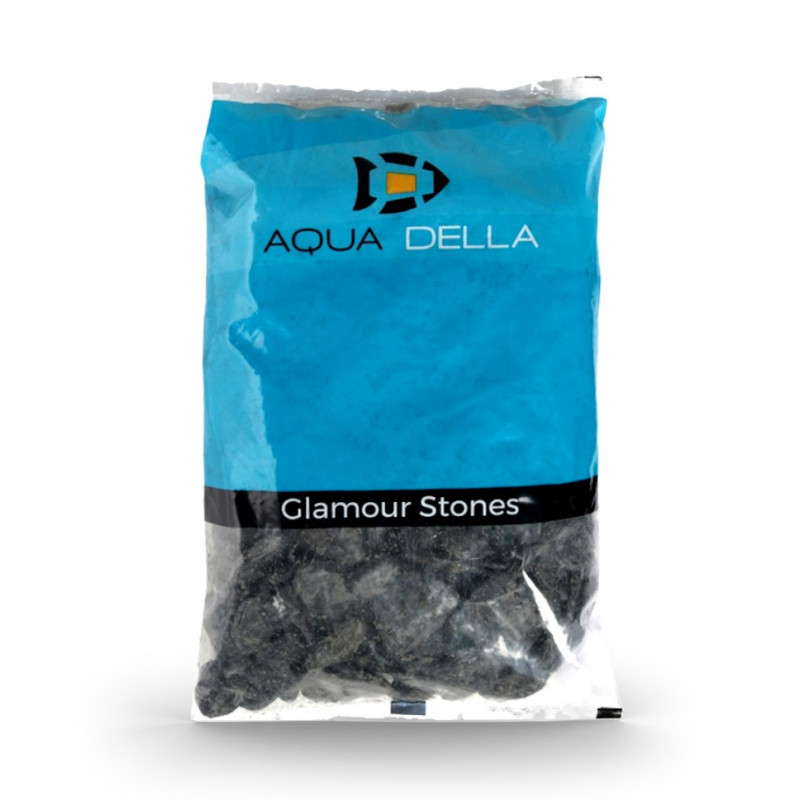 GRAVEL Pebbels Black Żwir czarny Kamienie 2 kg (10-50mm)