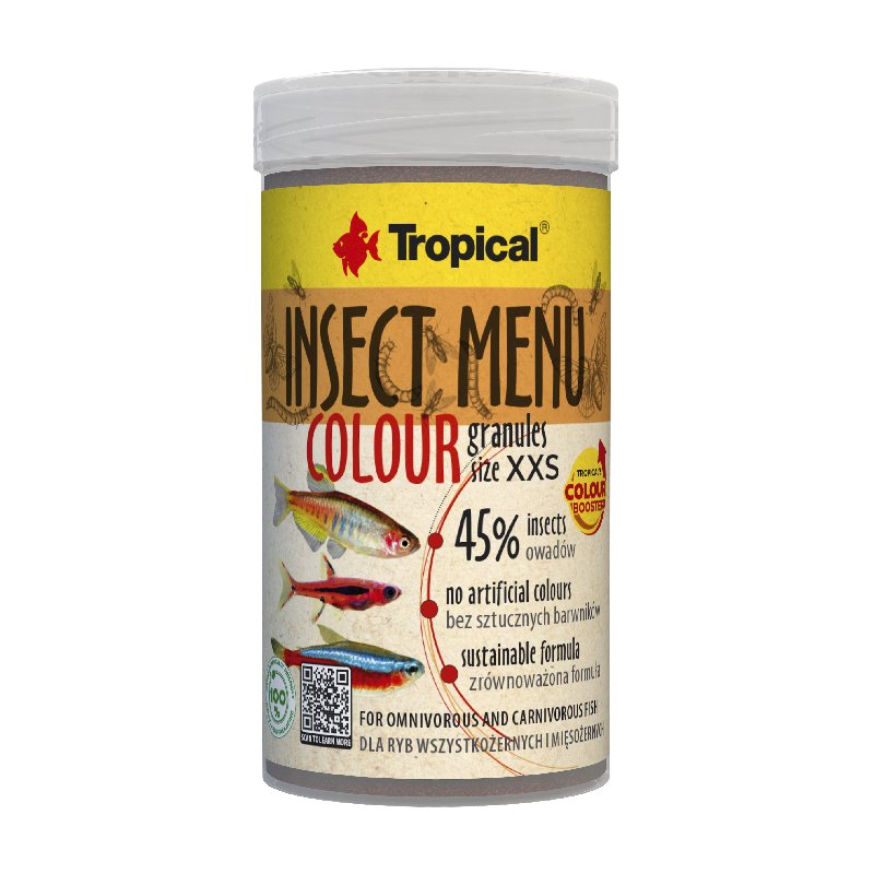 TROPICAL INSECT MENU COLOUR GRANULES SIZE XXS 250ML/160G