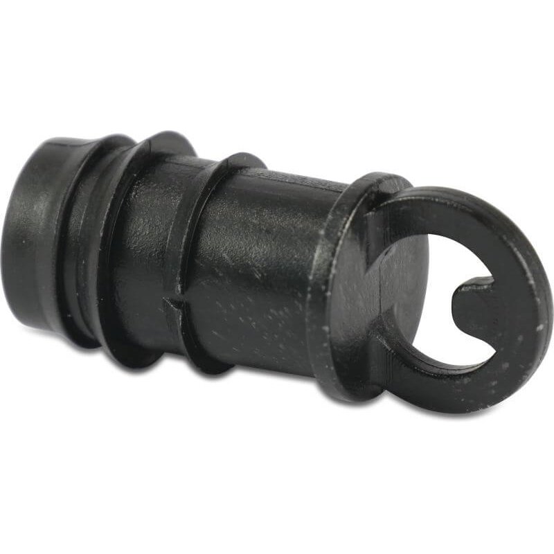 Korek POM 20 mm karbowane 4bar czarny