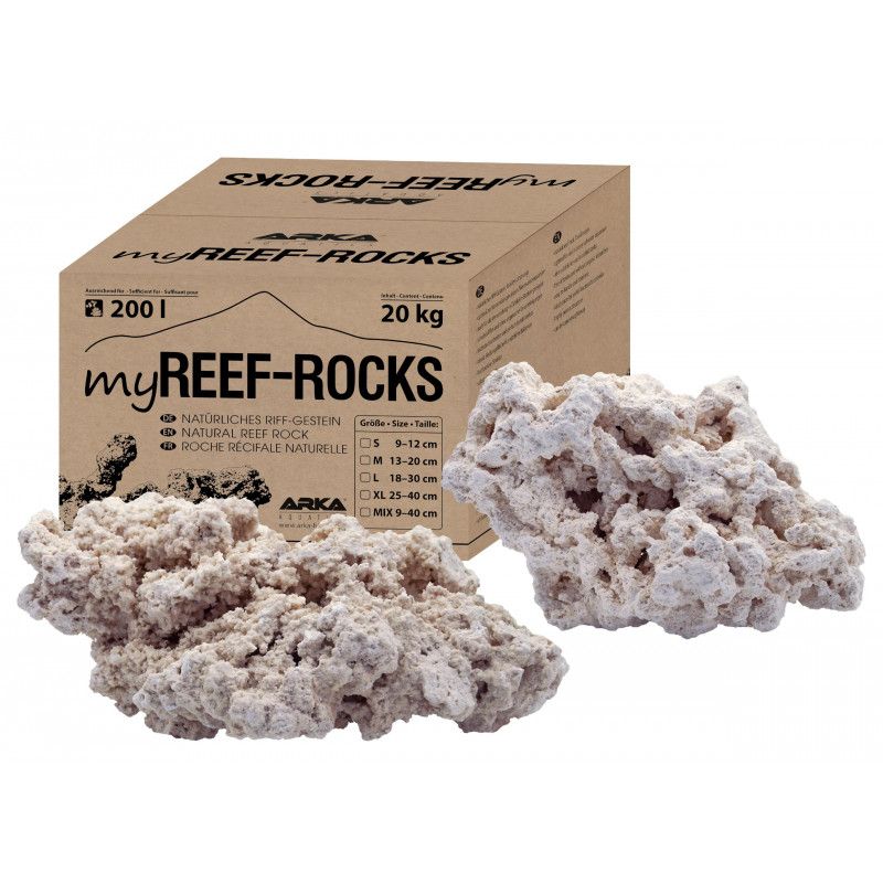 ARKA MyReef Rocks S 9-12cm 20kg sucha skała do akwarium morskiego