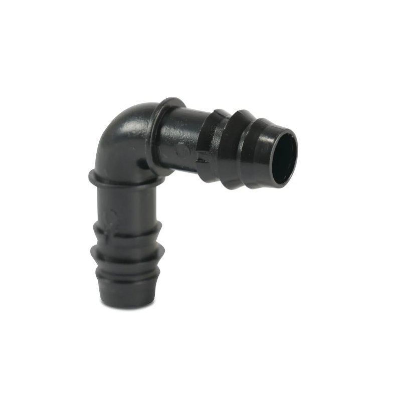 Kolano 90° POM 32 mm karbowane 4bar czarny