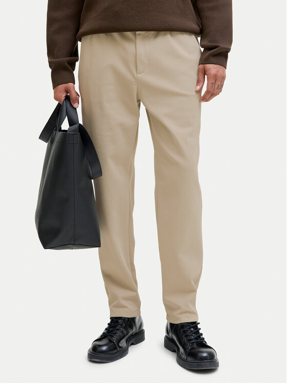 Jack&Jones Spodnie materiałowe Ace Neo 12282533 Beżowy Tapered Fit