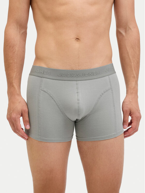 Jack&Jones Komplet 3 par bokserek Ordinary 12275575 Szary