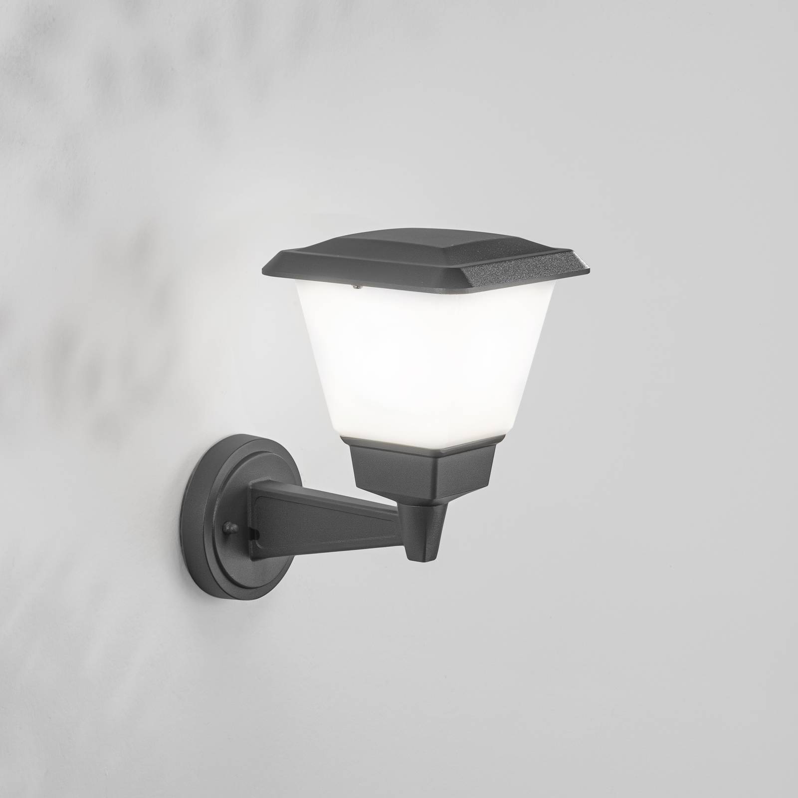 Fabas Luce Kinkiet zewnętrzny Lena, możliwość ściemniania, czarny
