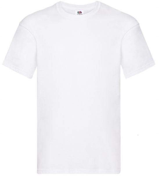 T-shirt Koszulka Męska Bawełna 100% Fruit Loom OriginalT 610820 Biały 4XL