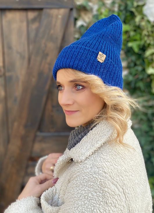 Czapka beanie Chabrowa 100% merino