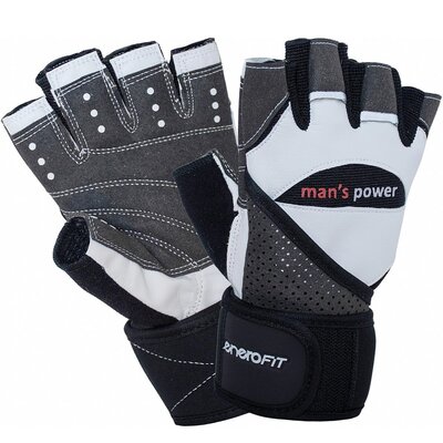 Rękawice fitness ENERO FIT MAN'S 1066455 ( XL) Czarno-biały