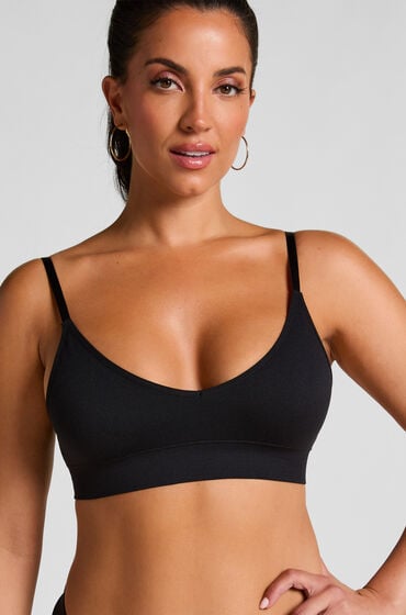 Hunkemöller Trójkątny biustonosz bralette Dide Czarny