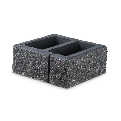 Bloczek słupkowy JONIEC® - GORC® GUD+GAD Czarny 38 x 38 x 16 cm