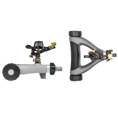 Zraszacz pulsacyjny metalowy na wózku WHITE LINE