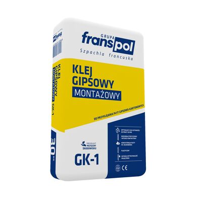 Klej gipsowy montażowy GK-1 30 kg Franspol