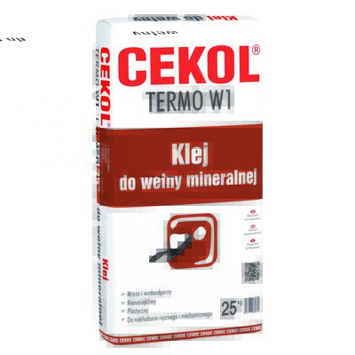 Cekol Klej do wełny mineralnej Termo W1 25 kg