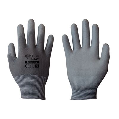 Rękawice ochronne PURE GRAY poliuretan, rozmiar 10