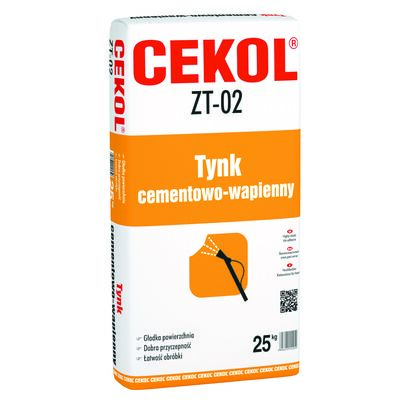 Cekol Tynk cementowo-wapienny ZT-02, 25 kg