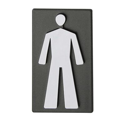 Oznaczenie WC chłopczyk INV grafit