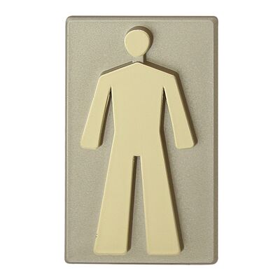 Oznaczenie WC chłopczyk INV oliwka