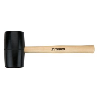 Młotek gumowy 63 mm / 680 g, trzonek drewniany TOPEX