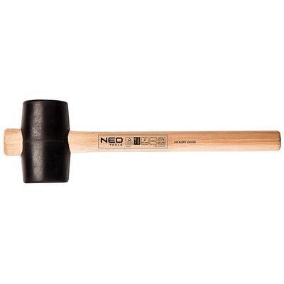 Młotek gumowy 65 mm / 425 g, trzonek hikorowy NEO