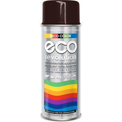 DECO COLOR Lakier Eco Revolution Ral 8017 brąz czekolada 0,4 l