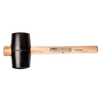 Młotek gumowy 90 mm / 1200 g, trzonek hikorowy NEO
