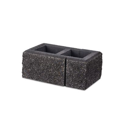 Bloczek słupkowy JONIEC® - GORC® GU+GA Czarny 38 x 22 x 16 cm