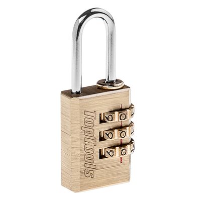 Kłódka szyfrowa do bagażu 21 mm, kod 3 - cyfrowy Top Tools