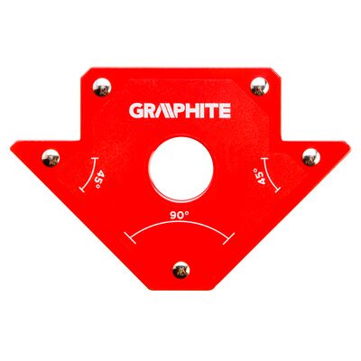 GRAPHITE Spawalniczy kątownik magnetyczny 102 x 155 x 17 mm, udźwig 22,7 kg