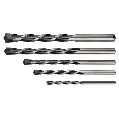 GRAPHITE Wiertła do betonu 4 - 10 mm, zestaw 5 sztuk, końcówka motylkowa