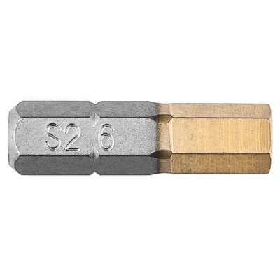 GRAPHITE Końcówka wkrętakowa HEX6,0 x 25 mm, 2 sztuki