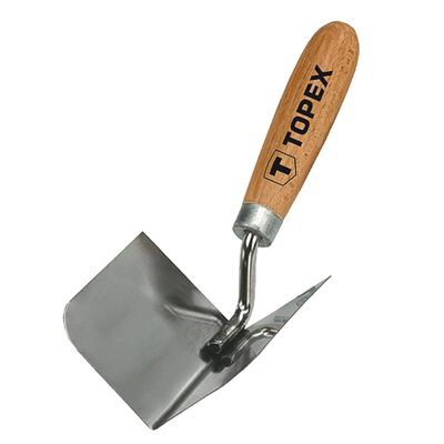 TOPEX Kielnia sztukatorska wewnętrzna 85 x 60 mm, stal nierdzewna