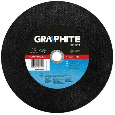 GRAPHITE Tarcza tnąca do metalu 400 x 4,0 x 32 mm, 41 A24-T-BF