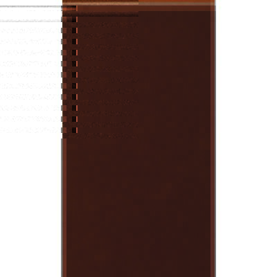 Parapet szkliwiony 245 x 135 x 13 mm brązowy
