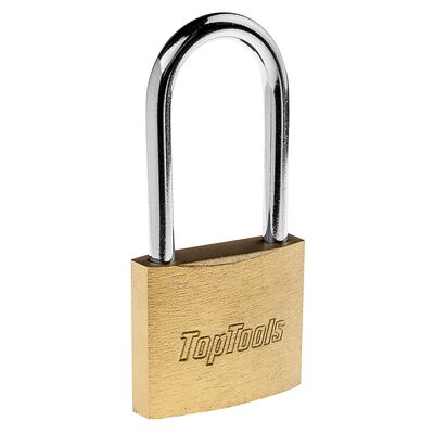 Kłódka z długim jarzmem 50 mm, 2 klucze Top Tools