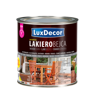 LuxDecor Lakierobejca do drewna orzech 2,5 l
