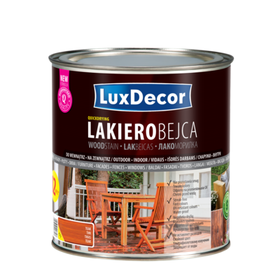 LuxDecor Lakierobejca do drewna teak 2,5 l