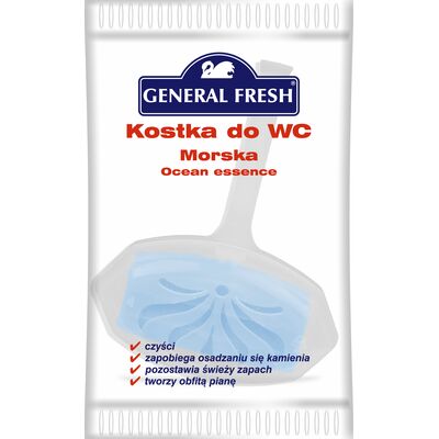 Kostka WC folia, 35 g, morze, General Fresh