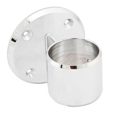 Uchwyt boczny balustrady Ø50 końcowy chrom