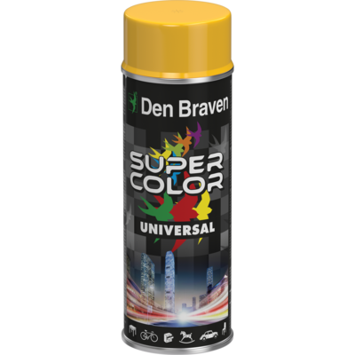 Lakier w aerozolu uniwersalny 400 ml żółty