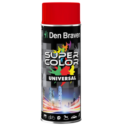 DEN DRAVEN Lakier w aerozolu uniwersalny 400 ml czerwony