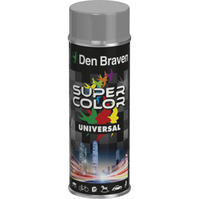 DEN DRAVEN Lakier w aerozolu uniwersalny 400 ml szary