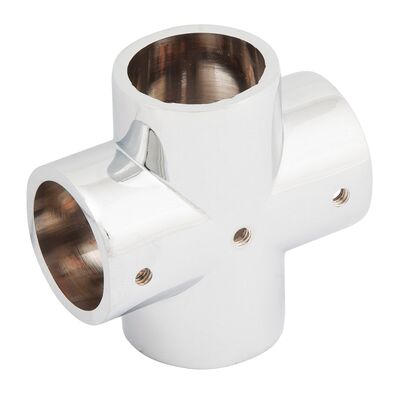 Łącznik czterokierunkowy Ø32 chrom