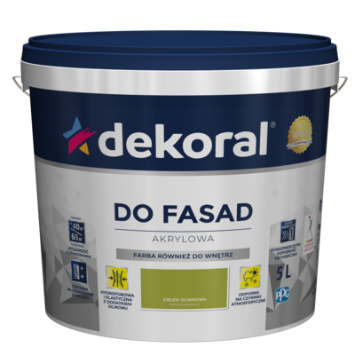 Dekoral Farba DO FASAD Zieleń oliwkowa 5 l