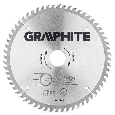 GRAPHITE Tarcza do pilarki, widiowa, 200 x 30 mm, 60 zębów