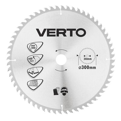 VERTO Tarcza do pilarki, widiowa, 300 x 30 mm, 60 zębów