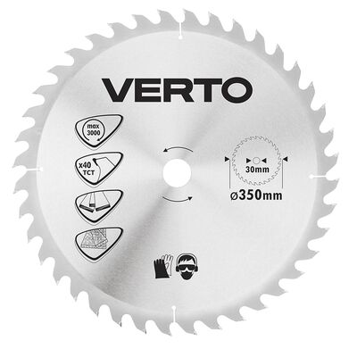 VERTO Tarcza do pilarki, widiowa, 350 x 30 mm, 40 zębów