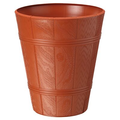 Osłonka PALMÓWKA drewnopodobna 3 terrakota