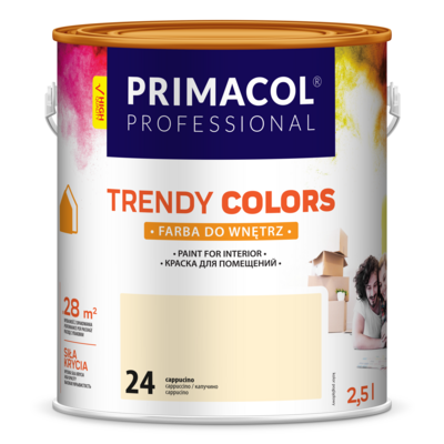 Primacol Farba Trendy Colors cappucino (24) 2,5 l PROFESSIONAL